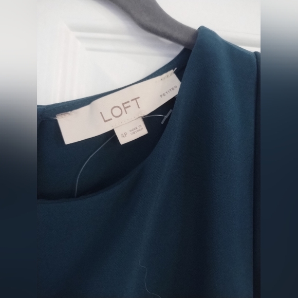 Teal Ruffles Dress By Loft - Picture 3 of 5